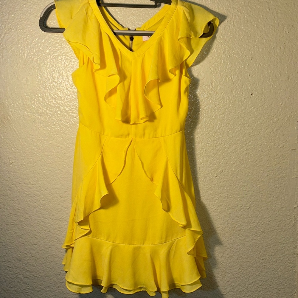GB girls yellow ruffled dress
